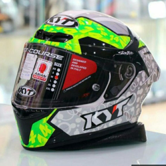 HELM KYT TT COURSE ARBOLINO HELM FULL FACE KYT