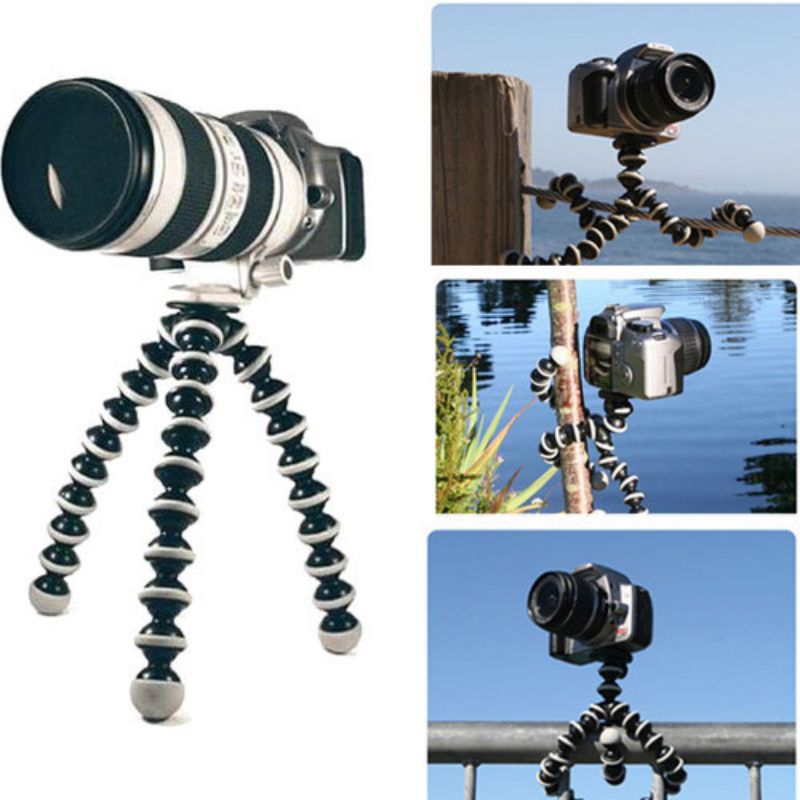 Tripod Hp Kamera DSLR 1/4 Screw Flexible Gorillapod Besar - Z08 - No Color
