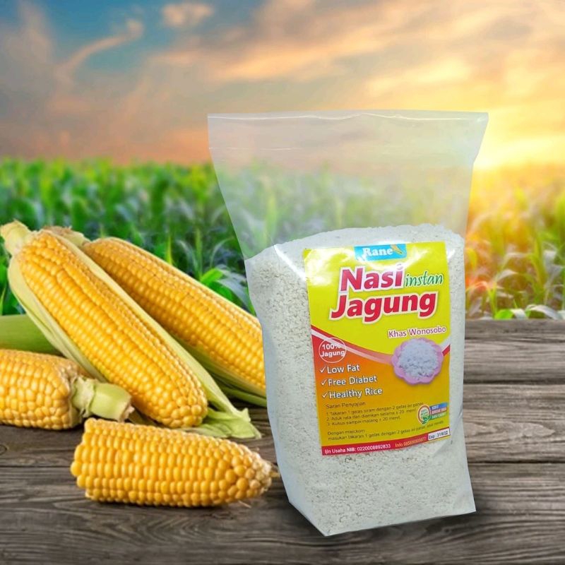 

Nasi Jagung Instan Putih sego jagung lembut dan pulen untuk diet dan anti diabetes organik pengganti nasi sego Khas Desa Wonosobo