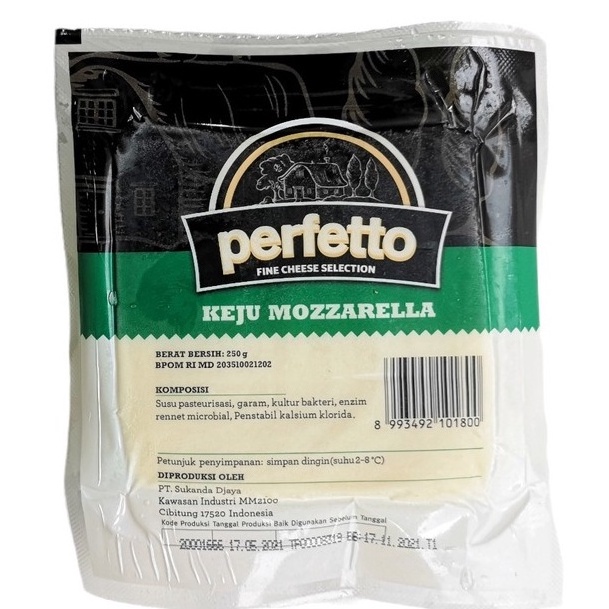 

QBHQ7557 [PROMO MURAH!!!] Perfetto Mozarella Cheese 250gr - Keju Mozzarela