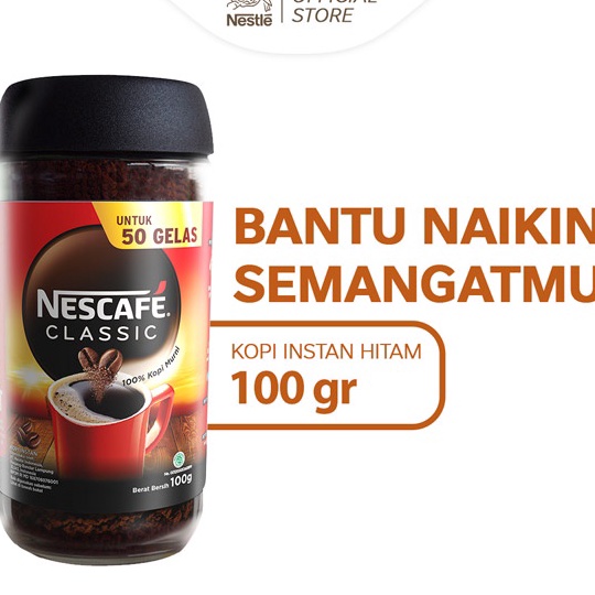 

WZYH6681 ✓ NESCAFE Classic Kopi Instan Kopi Hitam 100g Jar