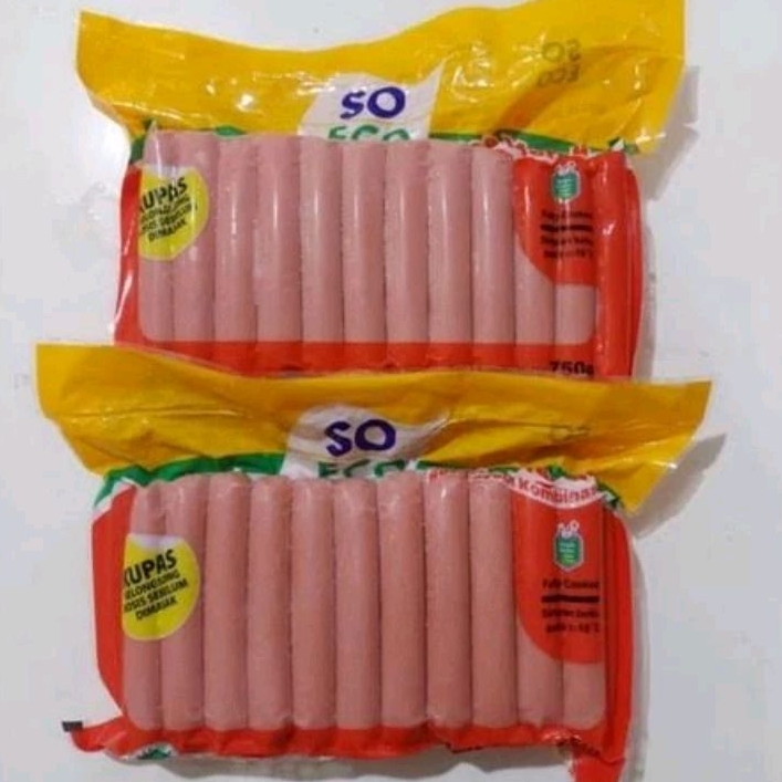 

So Eco Sosis Ayam Merah 750gr isi 30