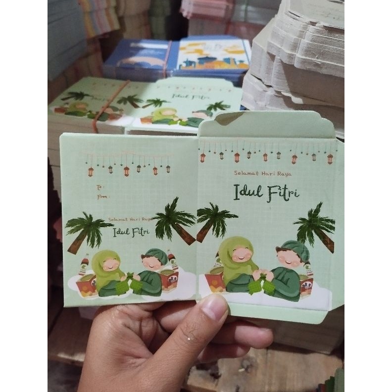 

✨BIG SALE✨ Promo isi 1000 lembar AmPlop Lebaran ukuran Sedang 7*12 karakter kartun lucu muslim aesthethic custom free plastik !!