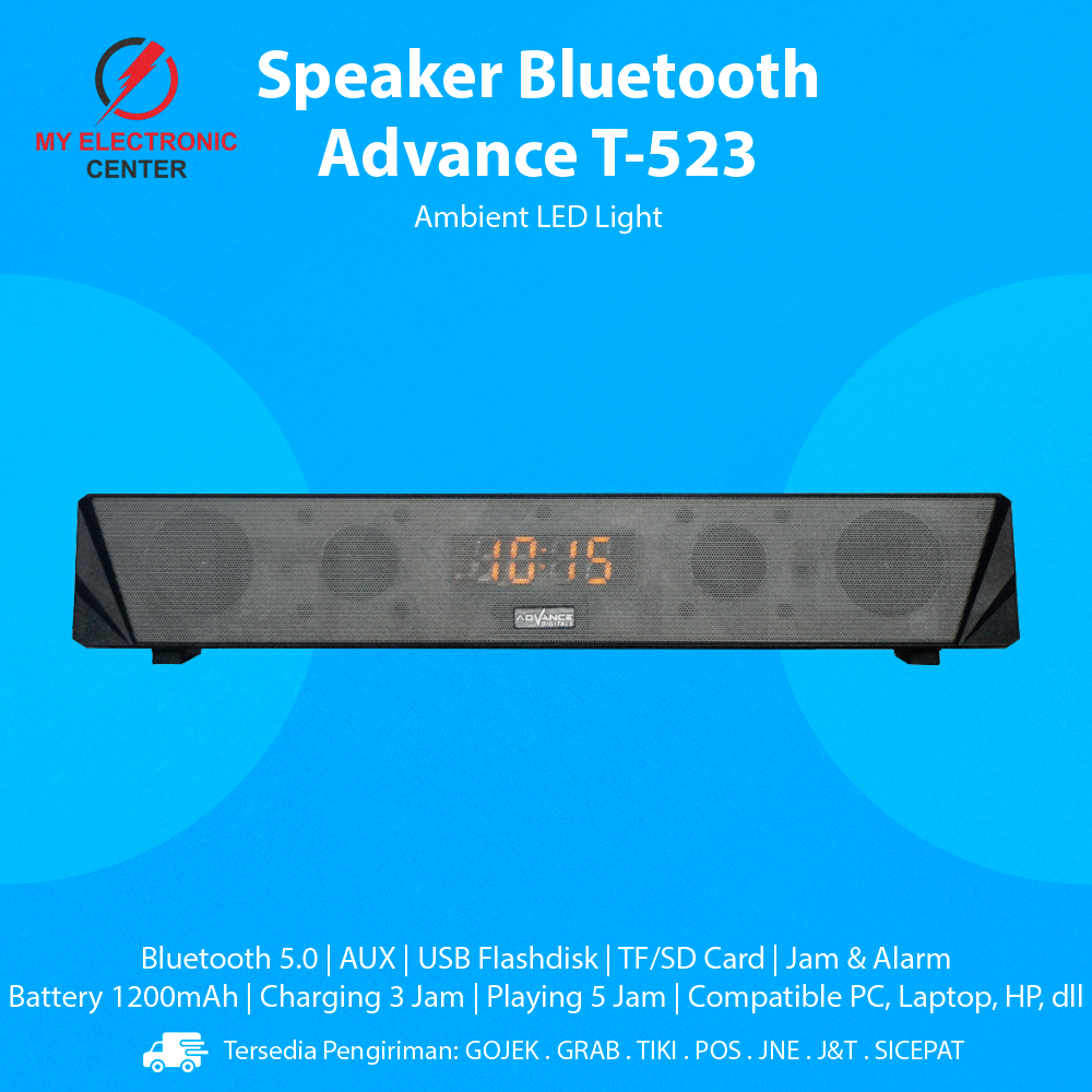 Speaker Bluetooth Advance T-523 Soundbar Komputer PC Laptop HP TV