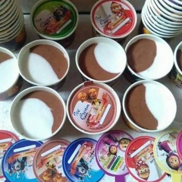 

SLWQ1388 COD Cup es krim / gelas es krim / cup ice cream / mangkok es krim / kap es.krim / cup es krim murah / cup es krim komplit