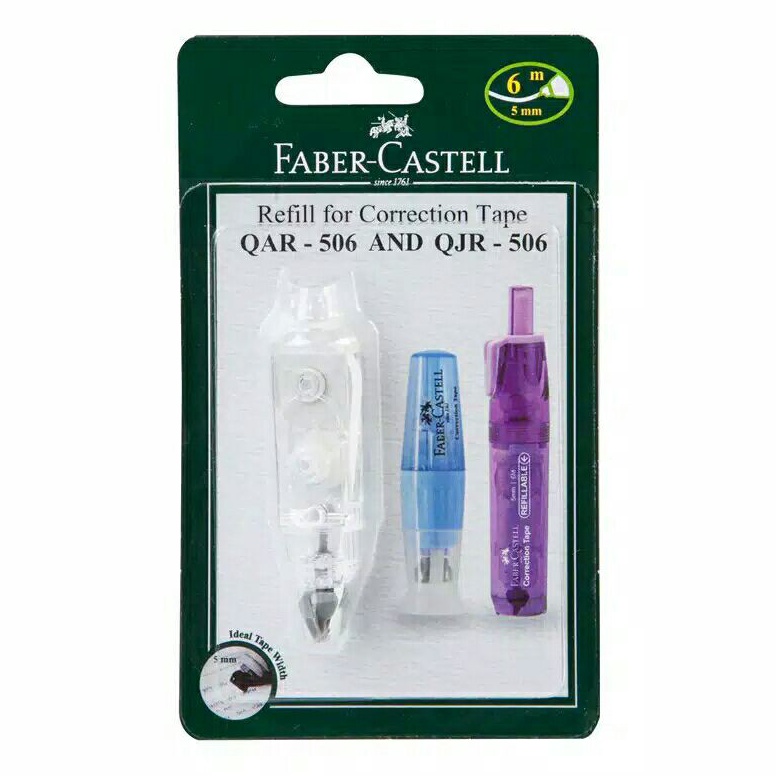 

Jaman Now.. Refill Correction Tape Faber Castell QJR-506/QAR-506/QBR-506/QDR-506 74