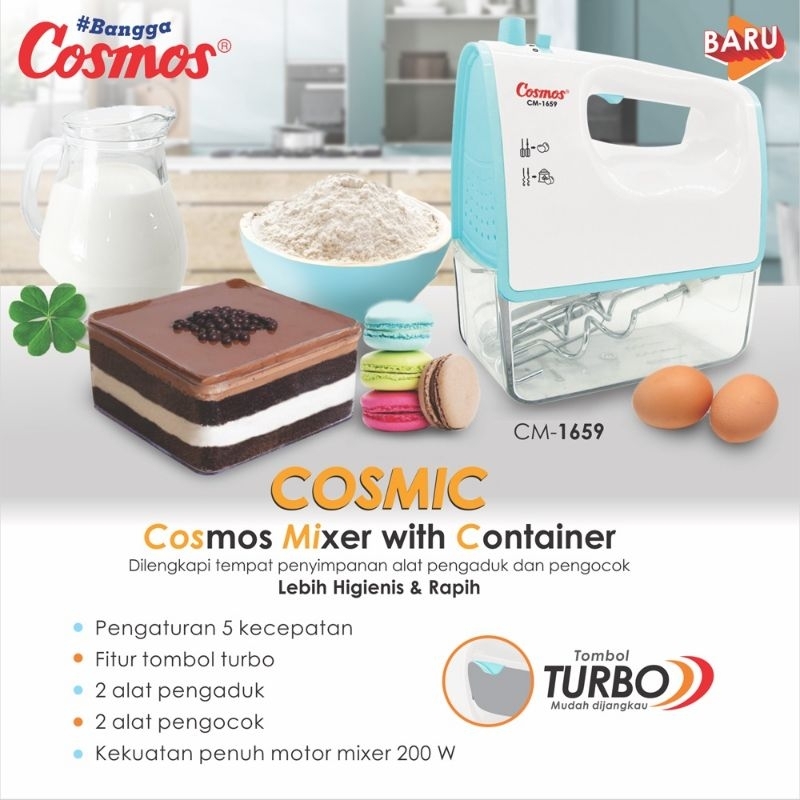 Hand Mixer Tangan Cosmos CM-1659/Cosmos Hand Mixer CM 1659 / Mixer Cosmos CM-1659