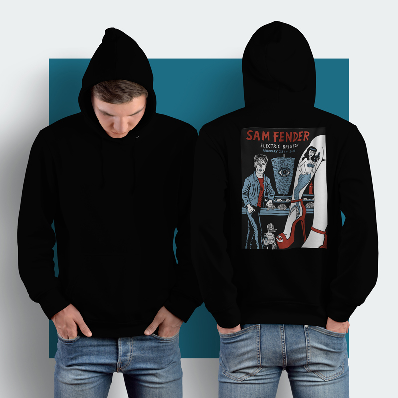 Jaket Hoodie Sam Fender Electric Brixton Hoodie Jumper Pullover & Zipper (Ritsleting) Bahan Cotton F