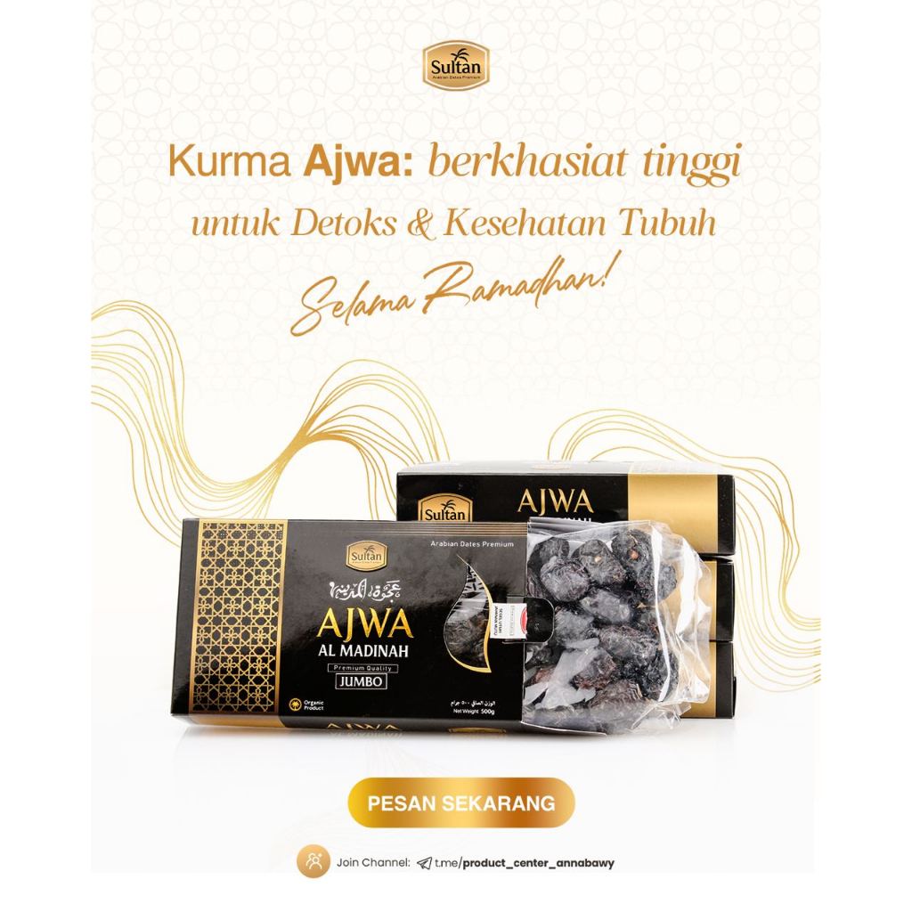 

KURMA AJWA SULTAN 500 GR