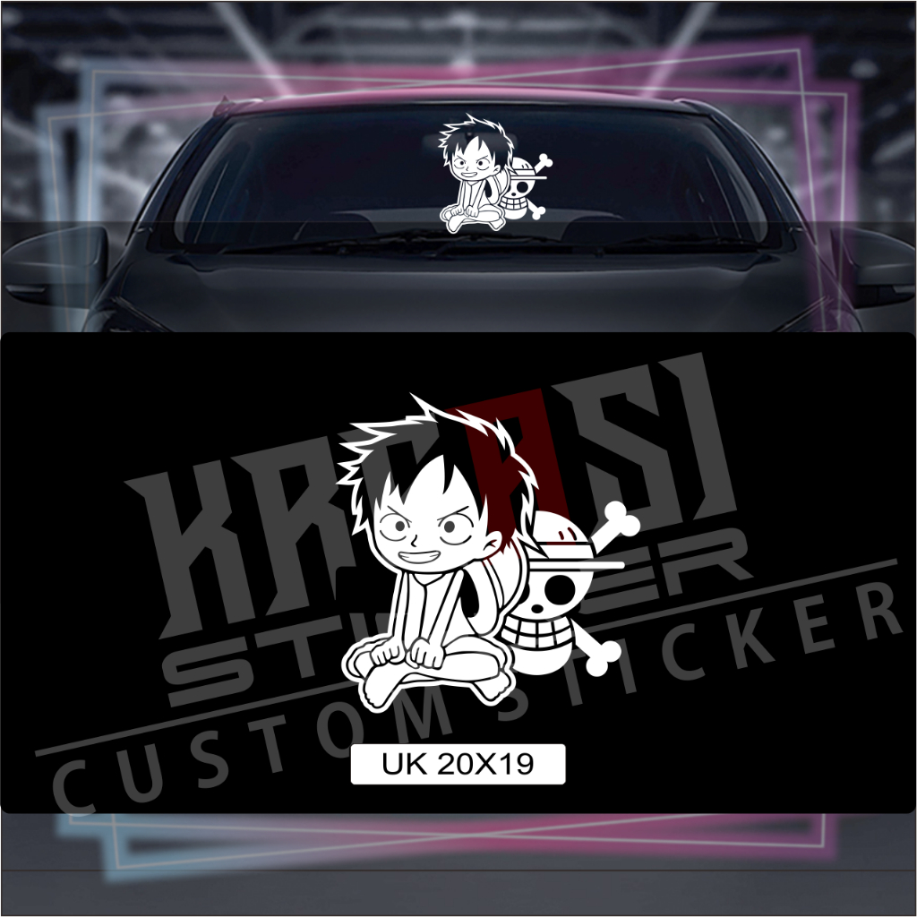 STIKER  LUFFI ONE PIECE STIKER MOBIL ONE PIECE  STIKER DINDING ONE PIECE