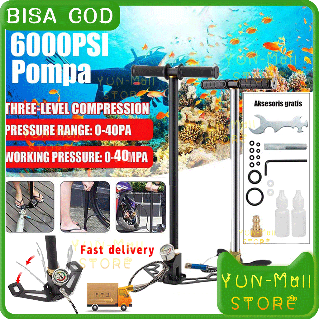 [COD ]YUN Mall POMPA PCP 6000 PSI 6000psi 4500 psi pompa pcp barracuda stainless steel Paling Baru P