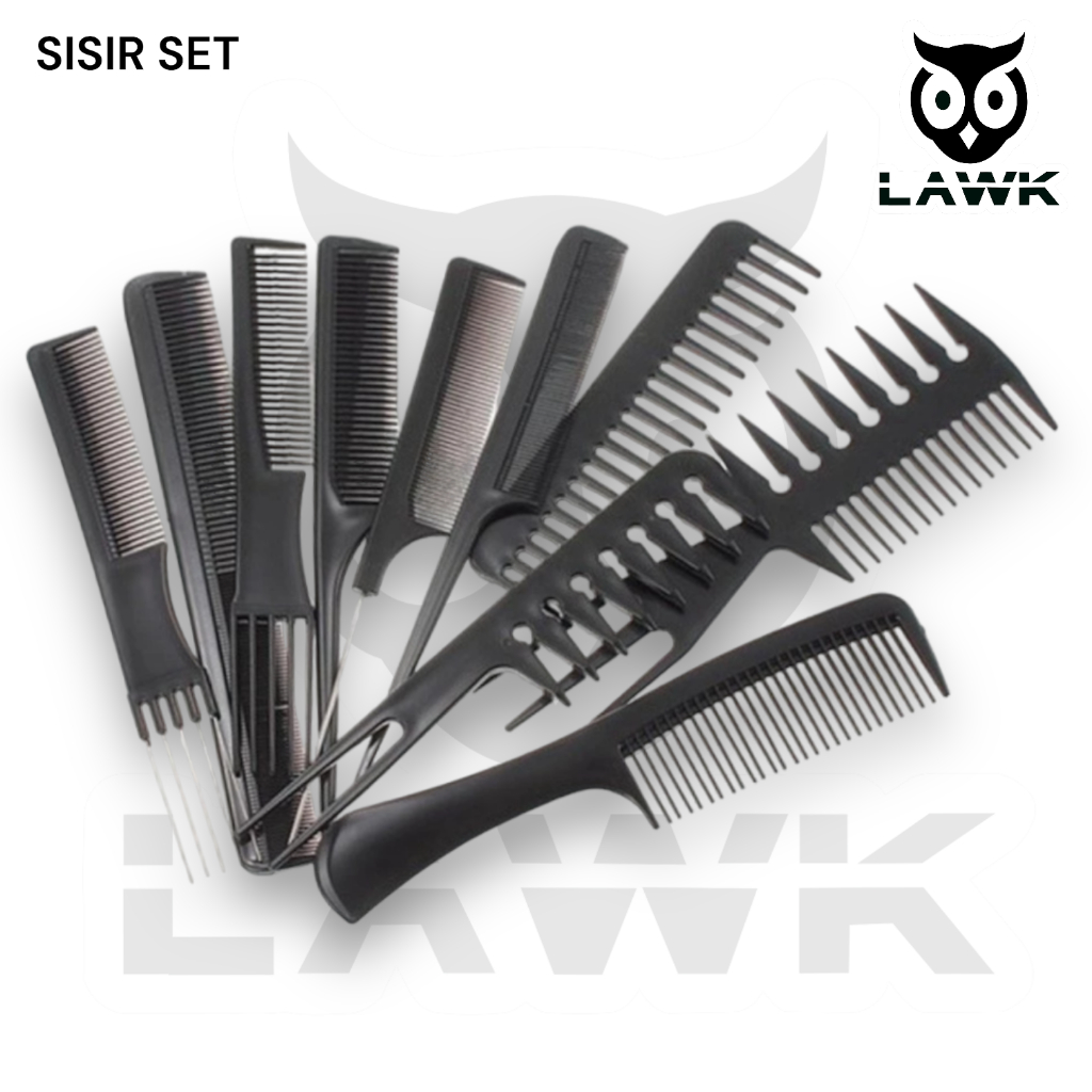 Set sisir paket sisir barbershop salon dan pangkas rambut