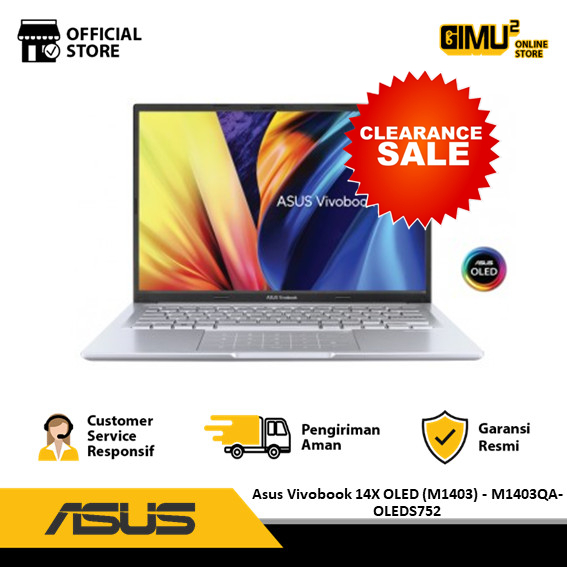 Asus Vivobook 14X OLED - M1403QA-OLEDS752 Ryzen 7 5800H 16GB 512GB 14"