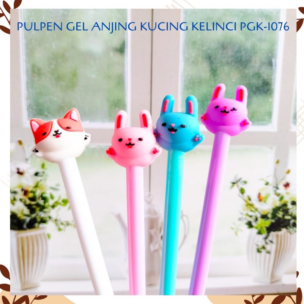 

PULPEN GEL ANJING KUCING KELINCI PGK-1076 ANIMAL ZOO DOG CAT PEN PENA BOLPEN BOLPOIN LUCU ANAK ALAT TULIS KANTOR SEKOLAH MURAH TERMURAH COD