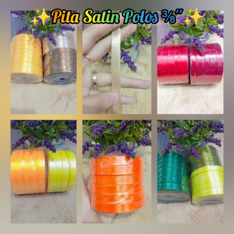 

Pita Satin Polos ⅜'' Souvenir