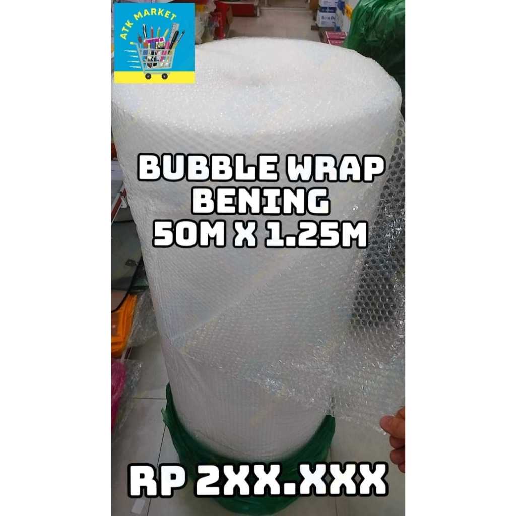 

(ROLL/BALL) Bubble Wrap Bening / Plastik Wrap Bubble Hitam 125cm X 50m