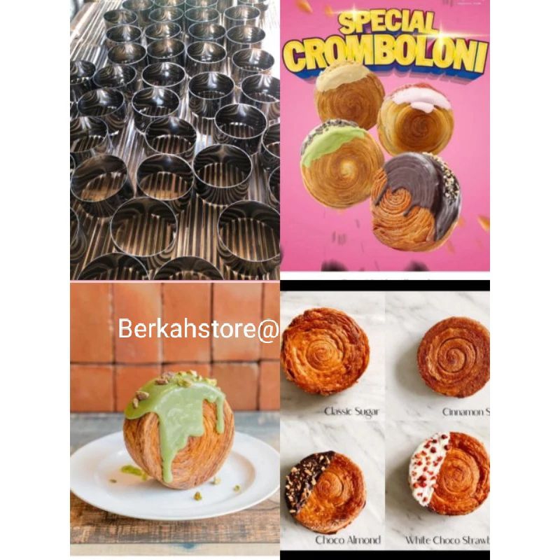 Cetakan kue Cromboloni/Ring roti cromboloni stainless per pcs