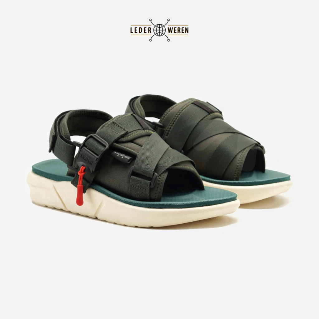 	 Lederweren - Leder Coper Army - Sandal Travelling Sandal Gunung Pria	