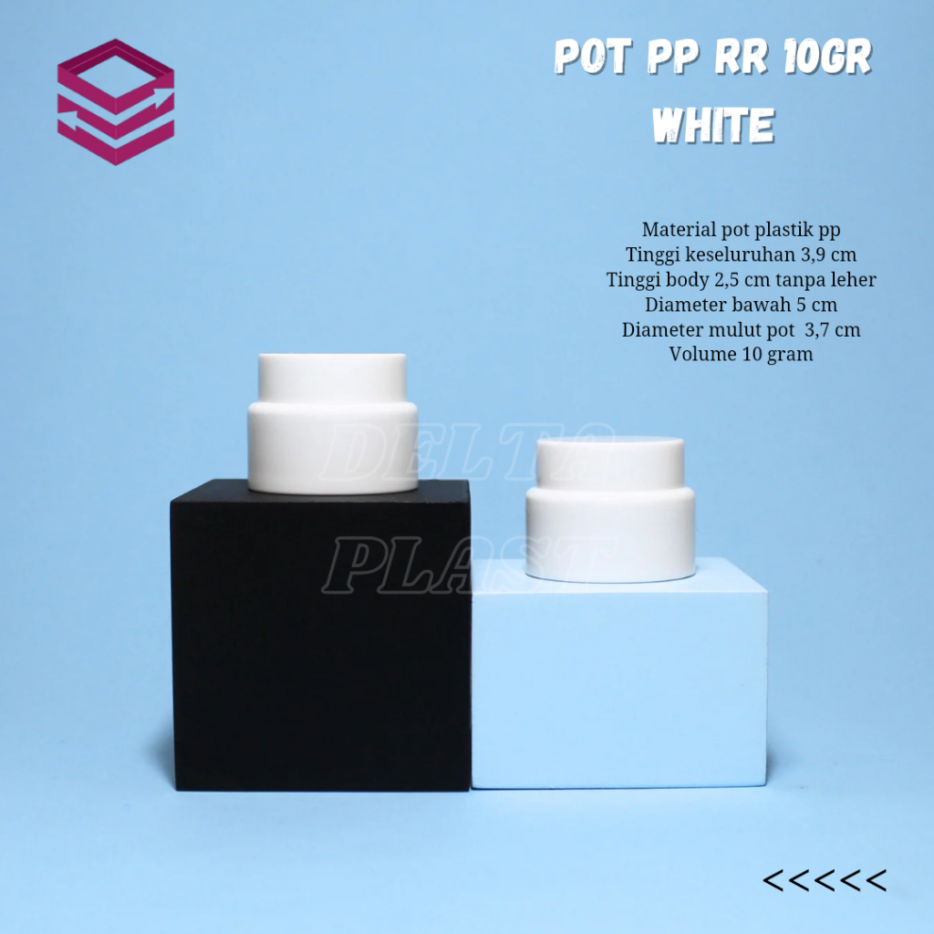 Pot Cream 10gr Putih / Pot PP 10gr Putih / Pot RR 10gr Putih / Pot Hollow 10gr
