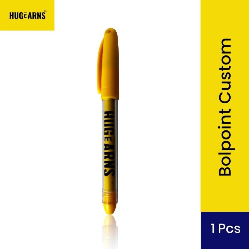 

HUGeARNS - Pulpen Tali Promosi Custom Logo Corporate Gifts Merchandise / Pulpen Tali Promosi Souvenir / Bolpoin Custom Logo Tulisan / Pen Ballpoint / Pena Lucu Warna Warni / Pen Custom Promosi Insert Paper