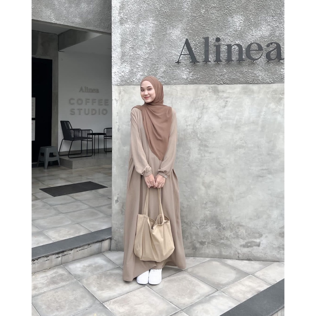 KEERAN DRESS GAMIS SYARI POLOS / GAMIS WANITA TERBARU TERLARIS-7