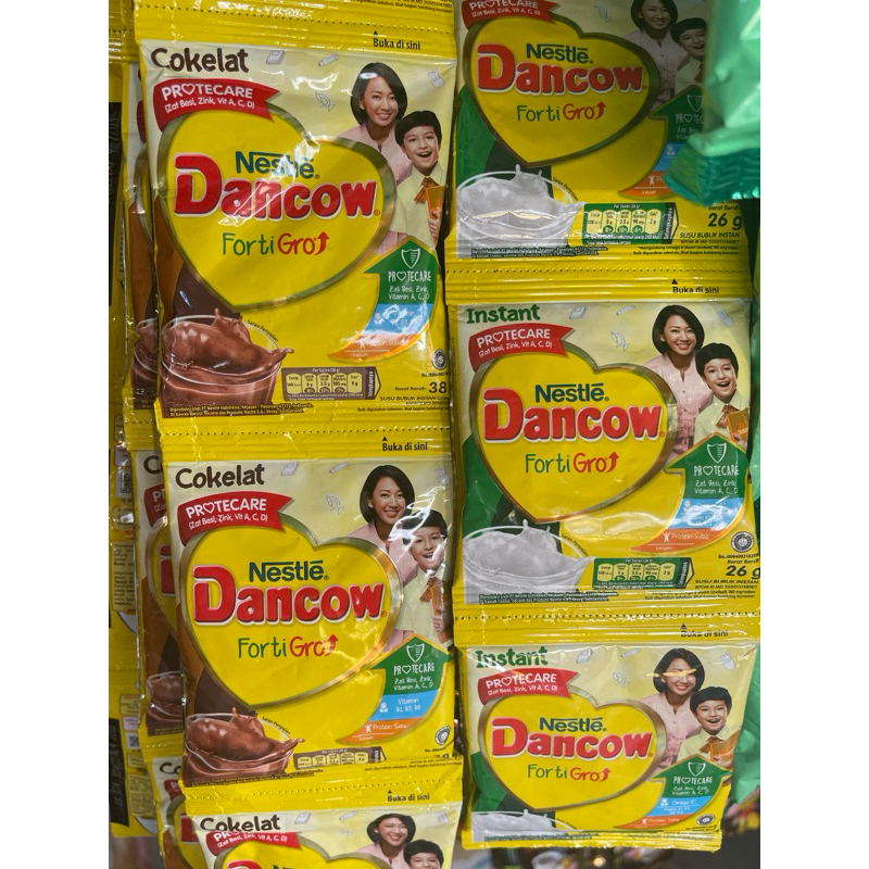 

Susu Dancow sachet 1renceng isi 10pcs / Dancow renceng coklat / Dancow renceng putih