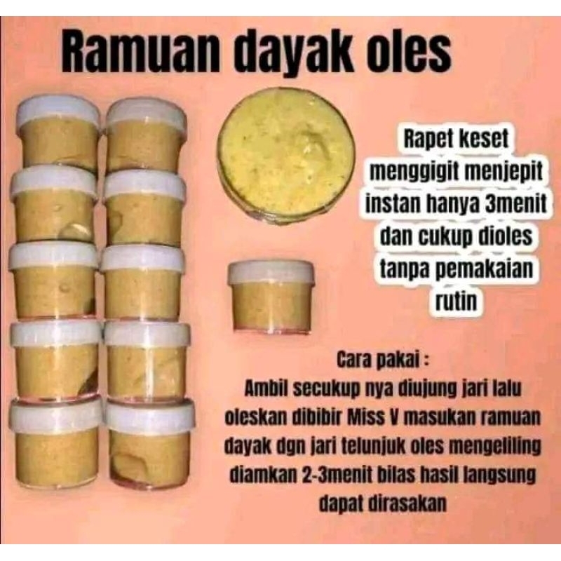 Ramuan dayak oles kalimantan / Ramuan herbal oles