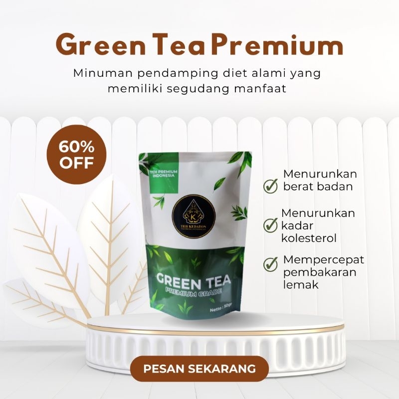 

TEH HIJAU / GREEN TEA ASSAMICA PREMIUM GRADE KEMASAN 50 GRAM