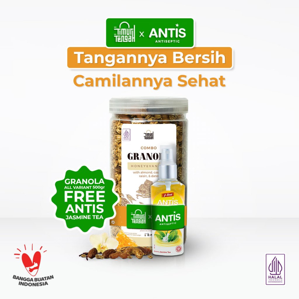 

Terbaik Timur Tengah Granola Vanilla Honey 500gr Sereal Makanan Sehat grosir