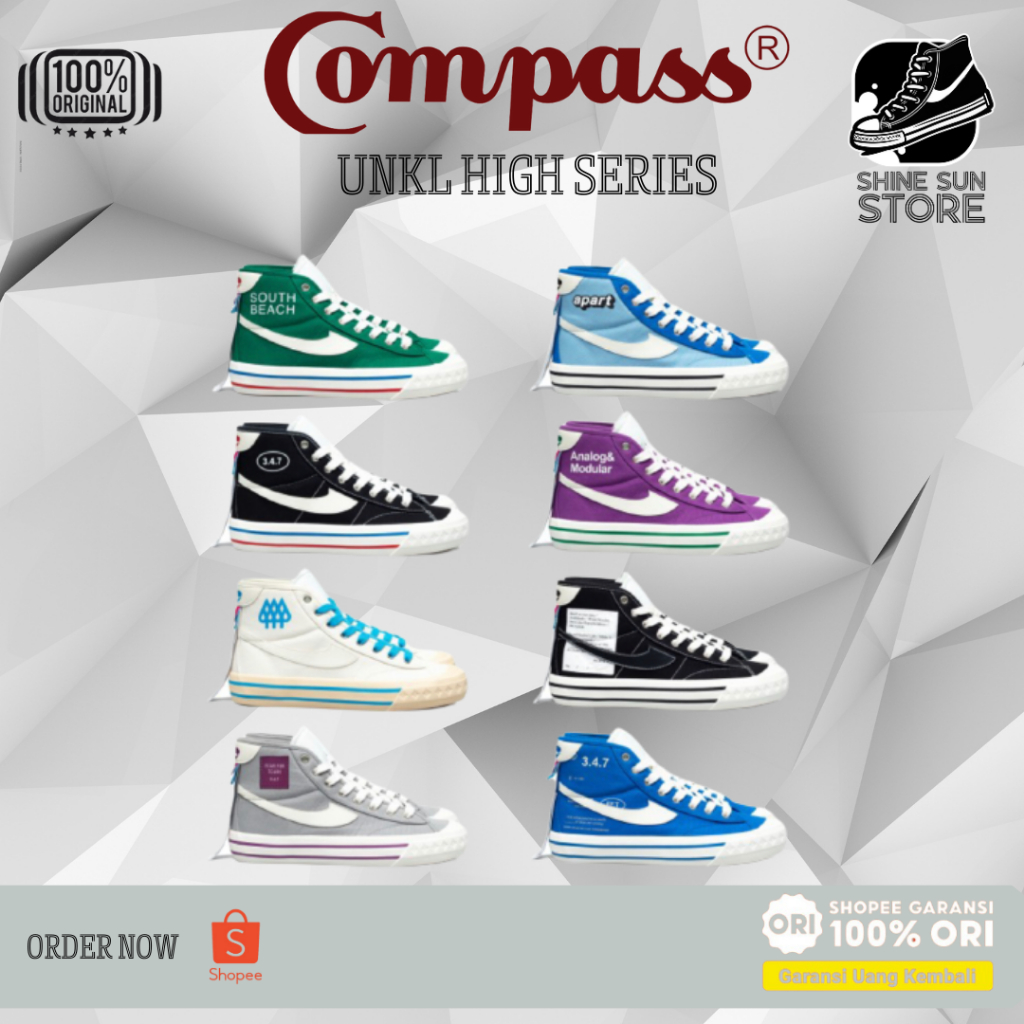 [ORIGINAL] Sepatu Compass Retrograde High Decon X UNKL 347