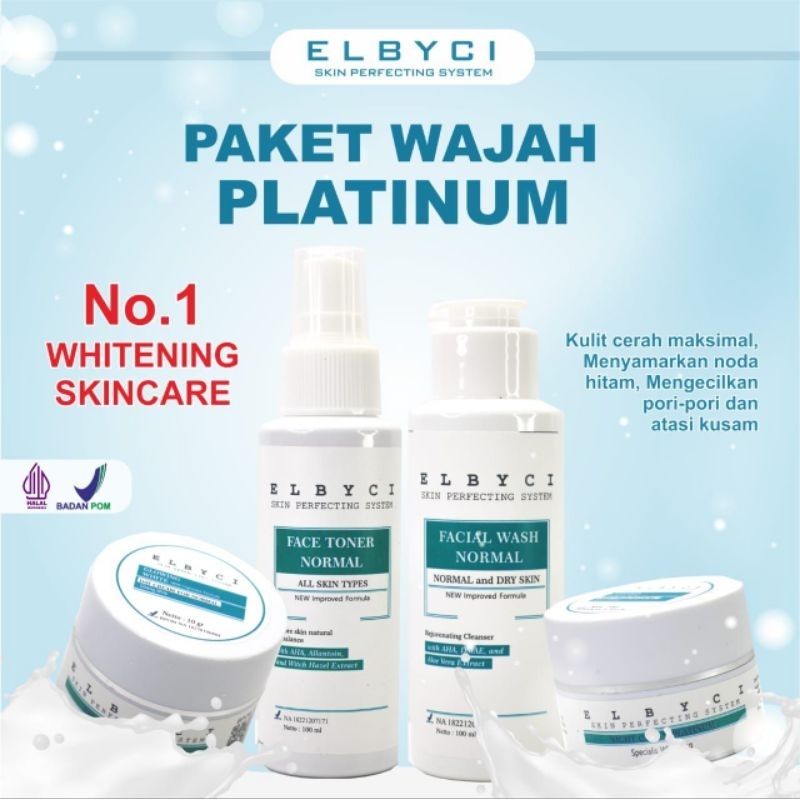 PAKET WAJAH PLATINUM ELBYCI SKINCARE