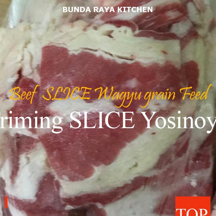 

WRMQ4253 (V44859) Premium Beef / Yosinoya Slice Trim / @500 gr/ Harga Low Resto Qualiity