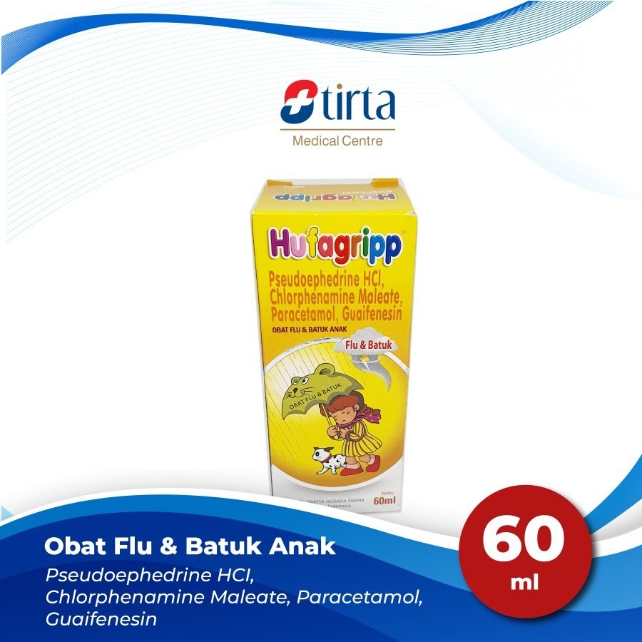 Hufagrip Flu & Batuk Sirup 60ml - Obat Flu & Batuk Anak