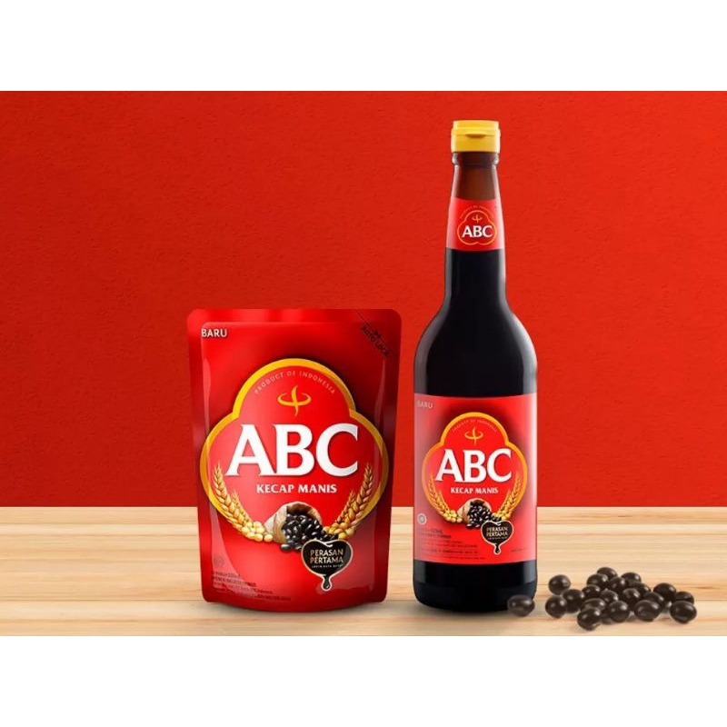 

kecap ABC pouch dan botol ukuran 135ml, 275ml, dan 685ml