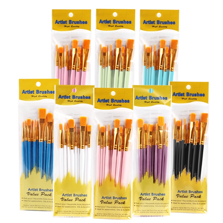 

Buru4n Beli 1 SET 10PCS KUAS LUKIS / SET KUAS MELUKIS CAT AIR, ACRYLYC DLL / PAINTING BRUSH BS [18]