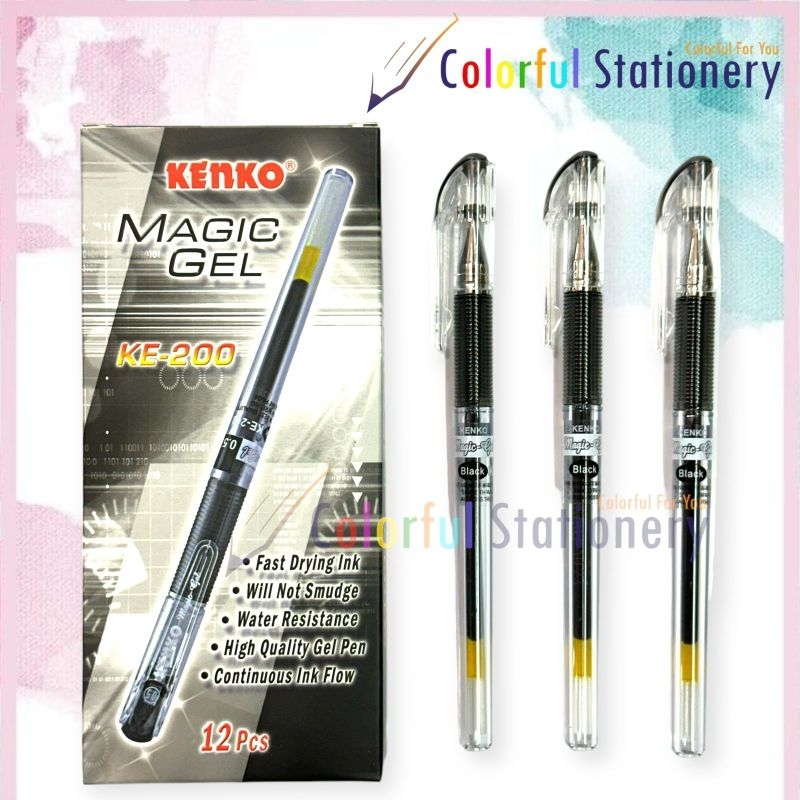 

Pulpen / Ballpoint / Pen Gel Kenko Magic Gel KE 200 (12 Pcs)