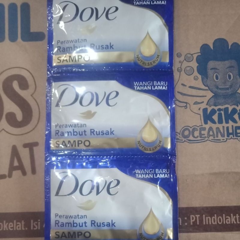 dove shampo rambut rusak