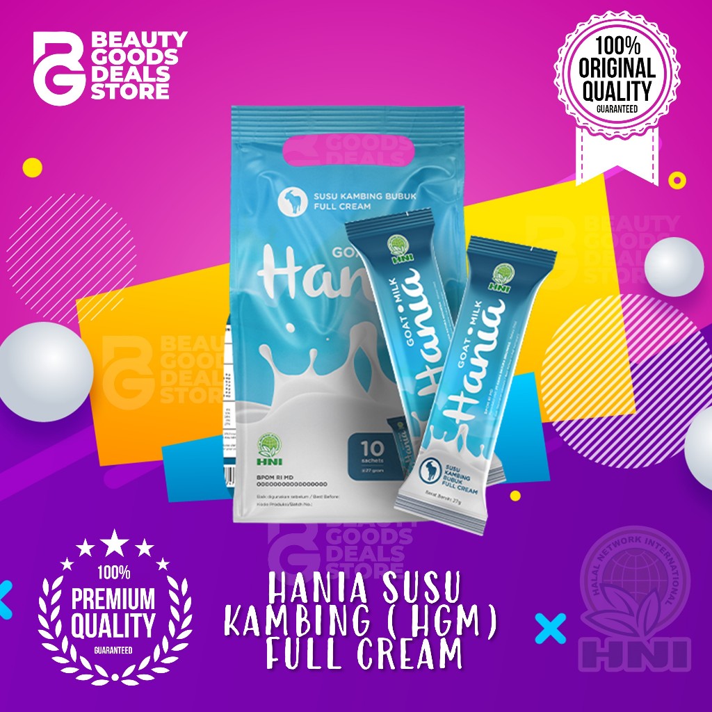 

HANIA SUSU KAMBING FULL CREAM HNI HPAI | Susu Kambing Full Cream Meningkatkan system metabolisme tubuh Menurunkan berat badan