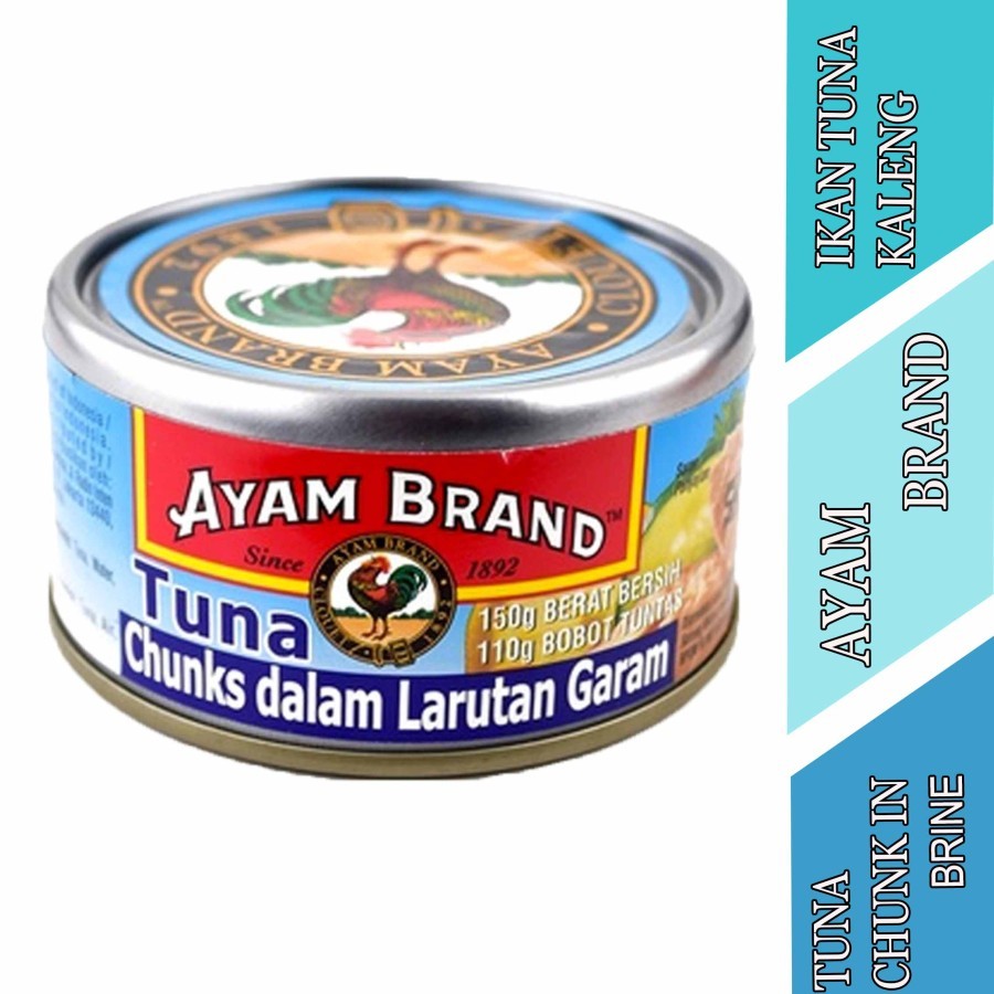 

Ikan Tuna Kaleng - Ayam Brand - Tuna Chunk In Brine - 150gr