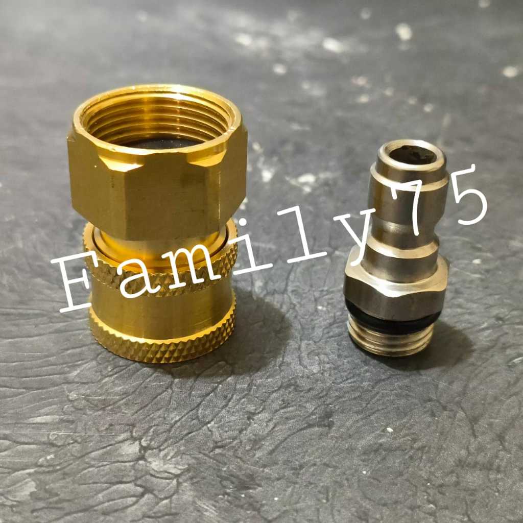 Quick release Gun M22 dan Selang Jet Cleaner Konektor Sambungan