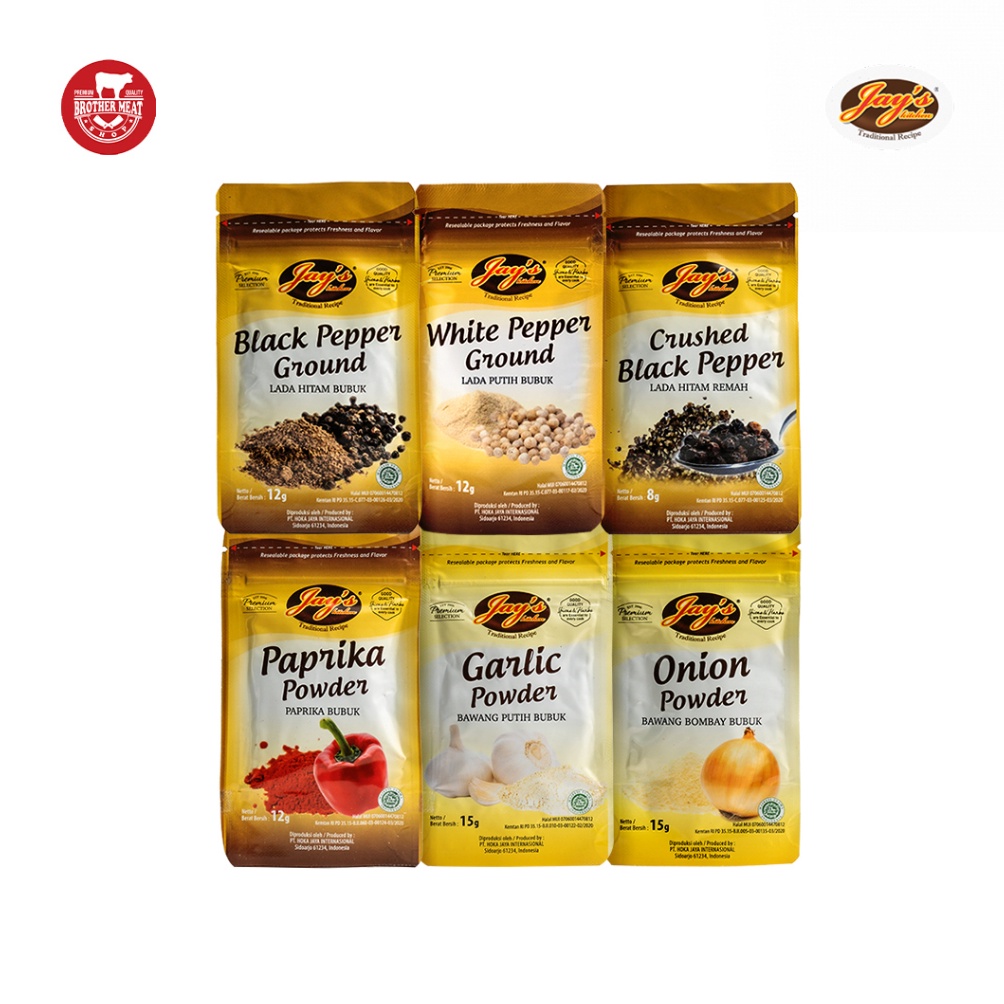 

[❆G2(] Jay's Kitchen Natural Dry Spices Zip Lock, Bumbu Rempah Kering Alami Berkah Shopee