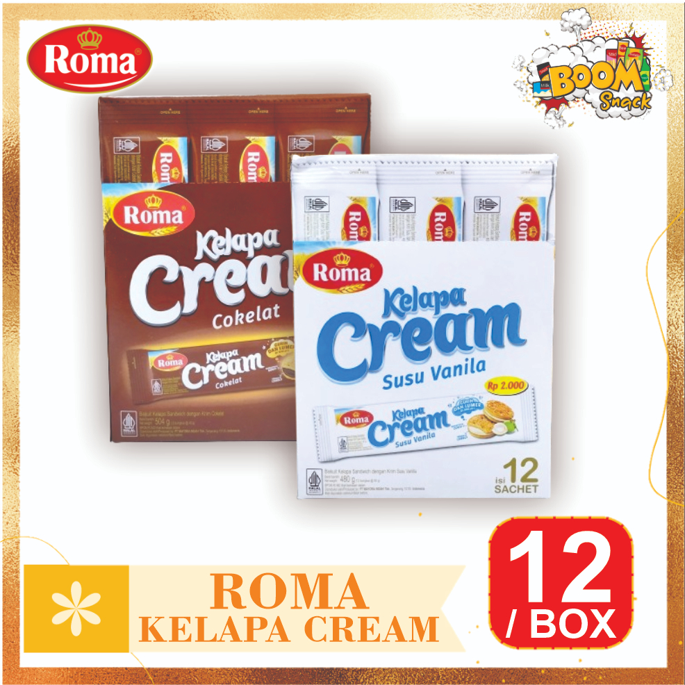 

Roma Kelapa Cream Box isi 12 pcs