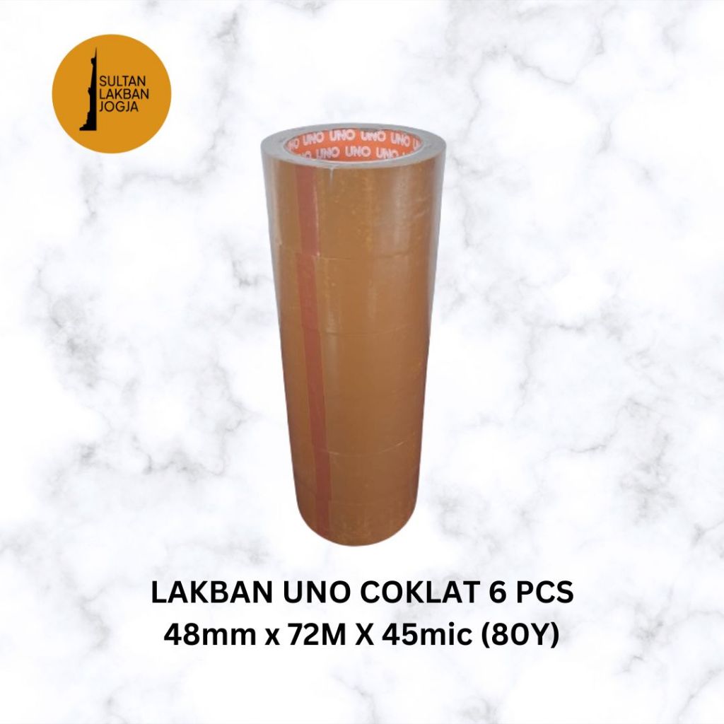 

LAKBAN COKLAT UNO 48mm x 72M x 45mic (90Y) 1 PACK