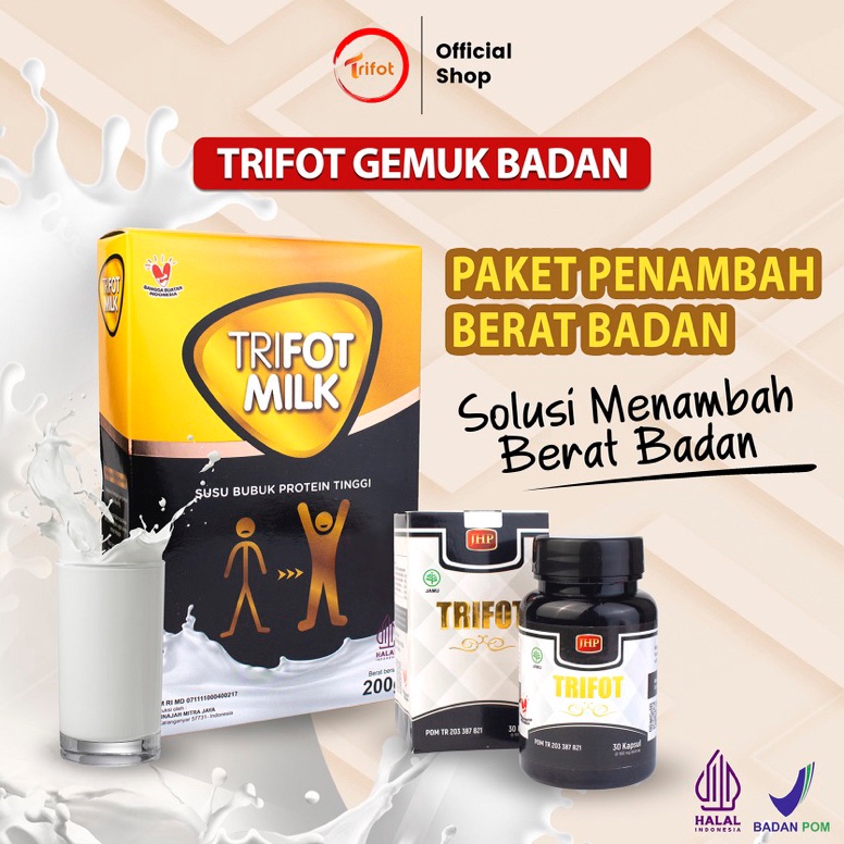 

Best Terl4ris SPECIAL PROMO Trifot Isi 30 Kapsul 1 Box Susu Gemuk TrifotMilk 200gr Dijamin Murah