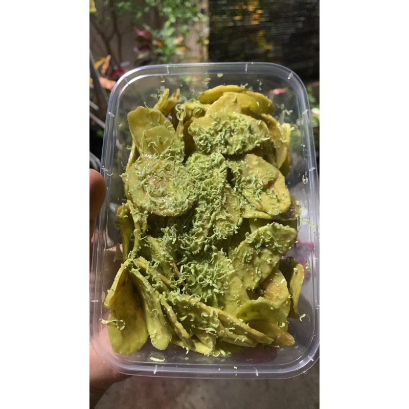 

keripik pisang matcha