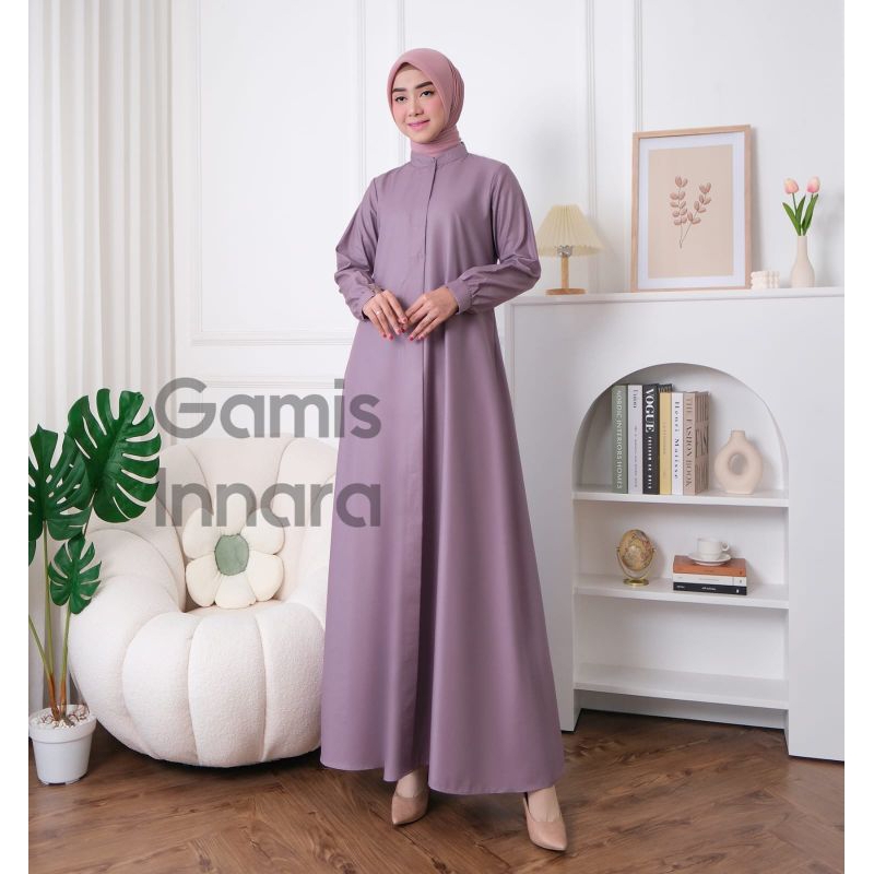 gamis Inara ori guzel kualitas premium/ gamis polos/ gamis Inara /gamis guzel