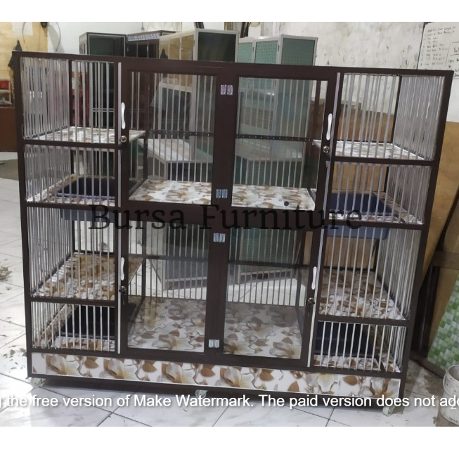 Rumah Hewan 4 Pintu / Kandang Hewan / Kandang Kucing / Kandang Kelinci / Free Ongkir 35km dari toko 