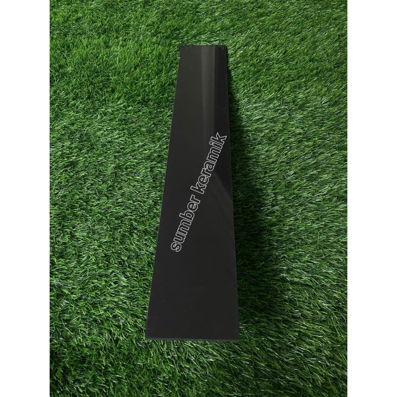 list plint granit 10x60 new black / hitam