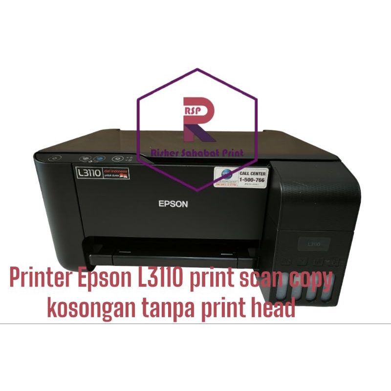 Printer Epson L3110 print scan copy kosongan tanpa print head