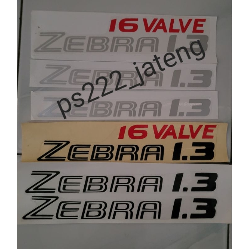 stiker pintu daihatsu zebra 1.3 .16 valve/stiker zebra 1.3 16 valve/daihatsu zebra
